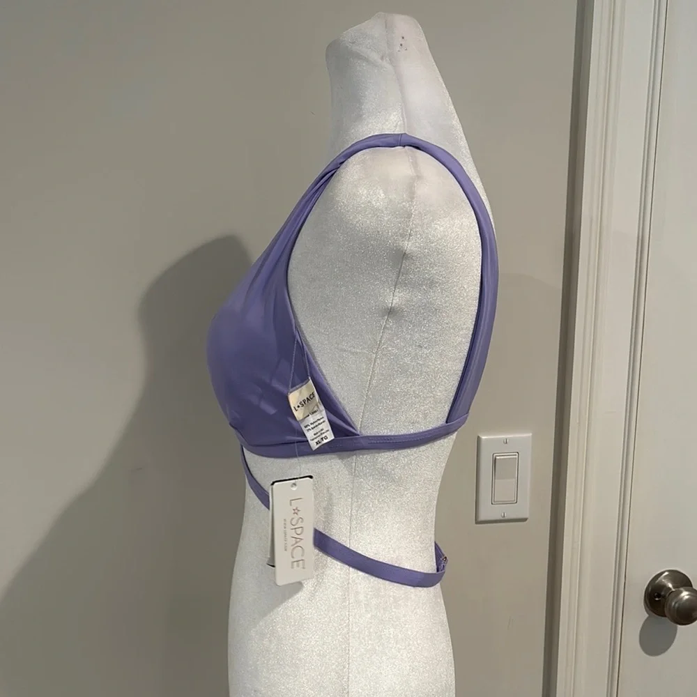 L*Space Avery Bikini Top in Wisteria XL NWT